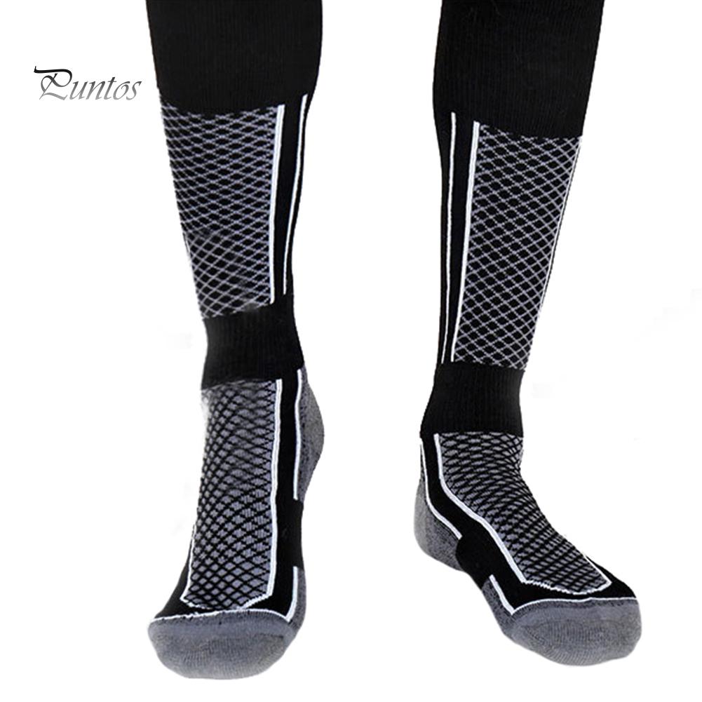 Puntos Winter Outdoor Cotton Men Women Sports Snowboard Thermal Warm Long Ski Socks