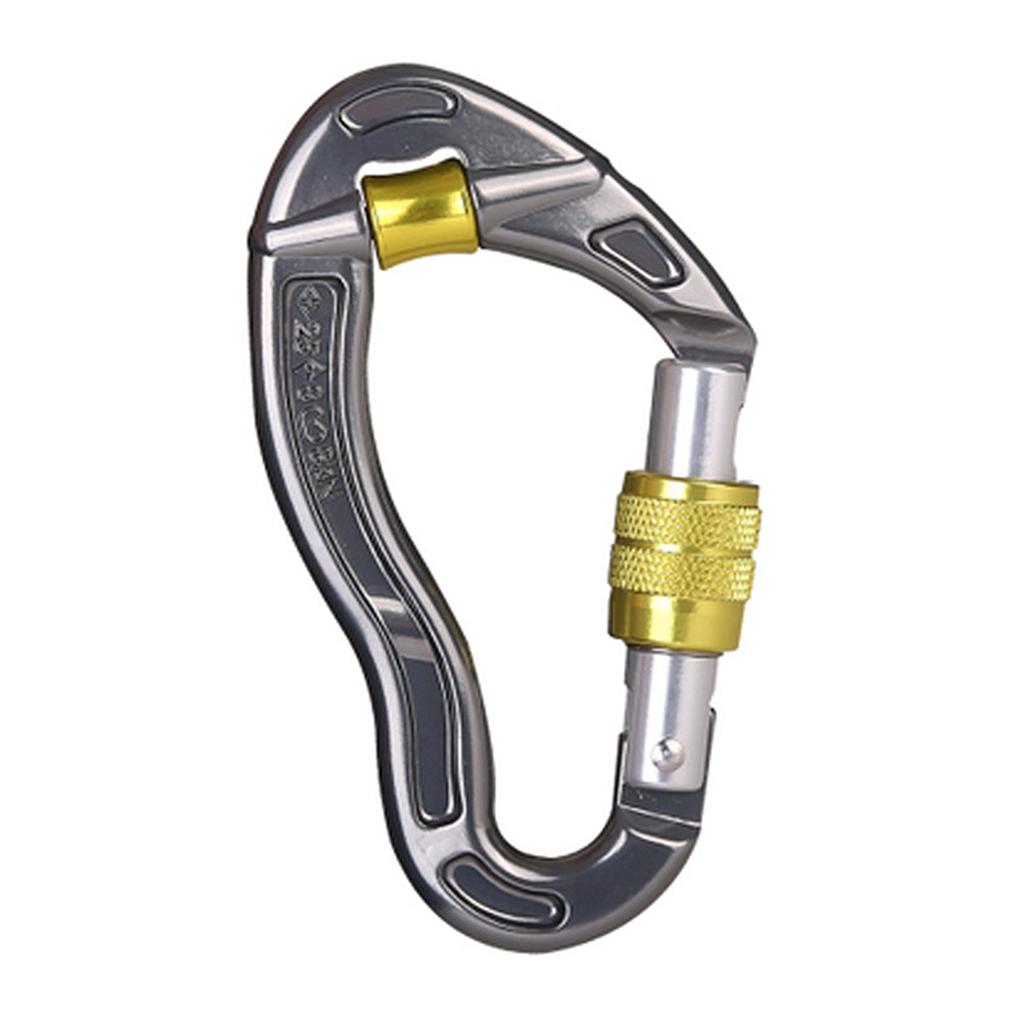 Climbing Carabiner Caving Safety Rescueing Hook Rappelling Aerial Work Mountaineering Hiking Emergency Accessories