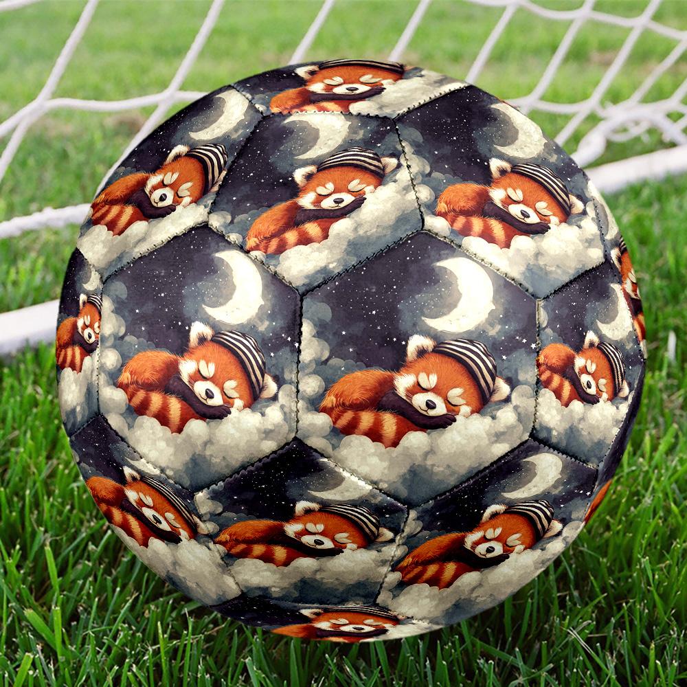 Good Night Dogs Indoor Soccer Ball Size 5 Colorful All Ages Machine Stitched PVC Competition Ready Durable High-Bounce