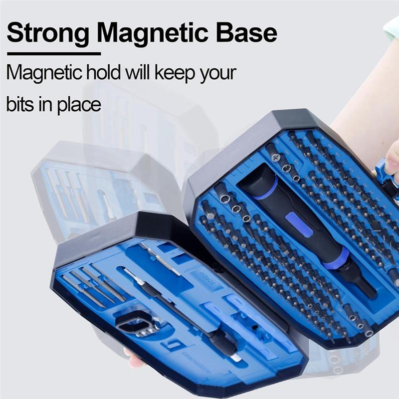AB34-152 In 1 Screwdriver Set, Small Magnetic Screwdriver Set With Case, Electronic Repair Tool Kit For Computer, Laptop Easy To