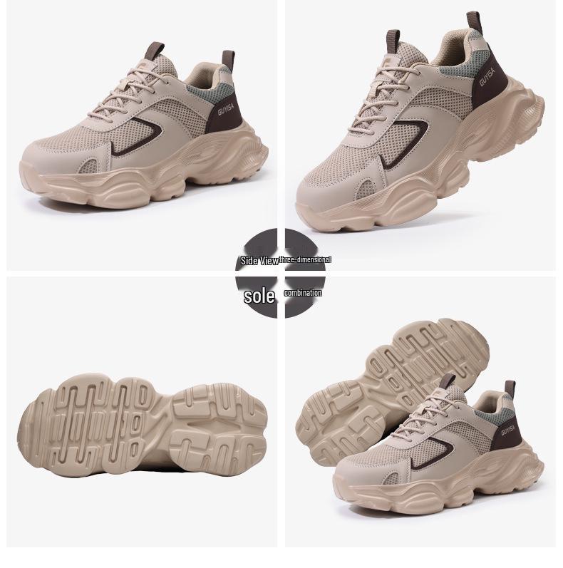 Men's Lightweight Anti-Smash, Anti-Puncture Work Shoes – Comfortable, Wear-Resistant Protection for Construction Sites