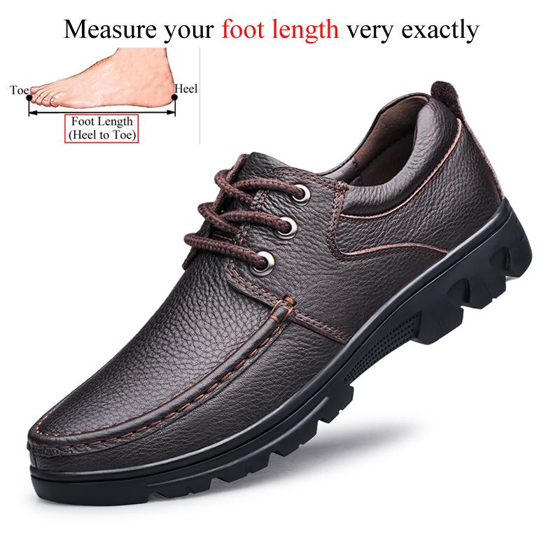 Herbst Winter Herren Natur Echtleder Schuhe Lässig Business Büro Schwarz Braun Plus Übergröße 48 49 50