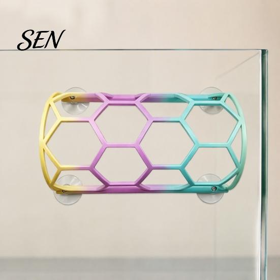 Corn Snake Activity Toy Reptile Honeycomb Climbing Shelf, Suction Cup Tunnel Hide, Rest Platform Terrarium Landscaping Decor for Ball Python, Lizard,