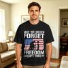 Unisexs May We Never Forget Freedom Iisnt Free American Veteran T Shirts 100 Cotton Tops Summer Funny Shortsleeve Tshirt