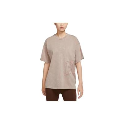 Nike FW22 Logo Print Short Sleeve T-Shirt Unisex Tops Khaki DX5836-247