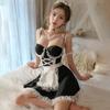 Maid Lust Cosplay Mignon Sexy Érotique Vêtements de Maid Adulte Perversion Extrême Entraînement SM Lingerie Sous-vêtements Érotiques Tentation Uniforme Costume Montre Grand