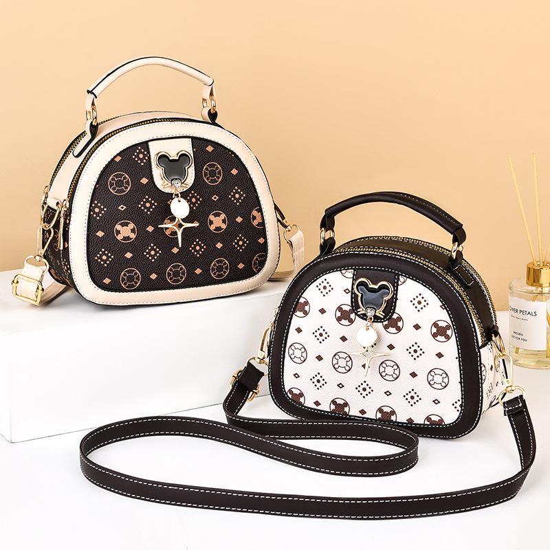 Bag women's bag advanced sense 2025 autumn and winter new trendy shoulder messenger bag fashion small round bag handbag popular women