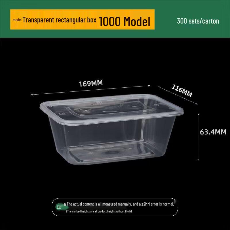 Disposable Thickened Plastic Takeout Containers