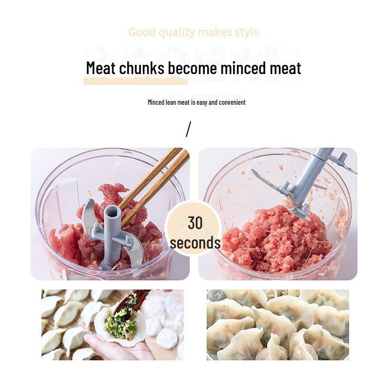 Manual Multi-Function Kitchen Garlic & Meat Press: Convenient Pull-Out Design for Efficient Cooking