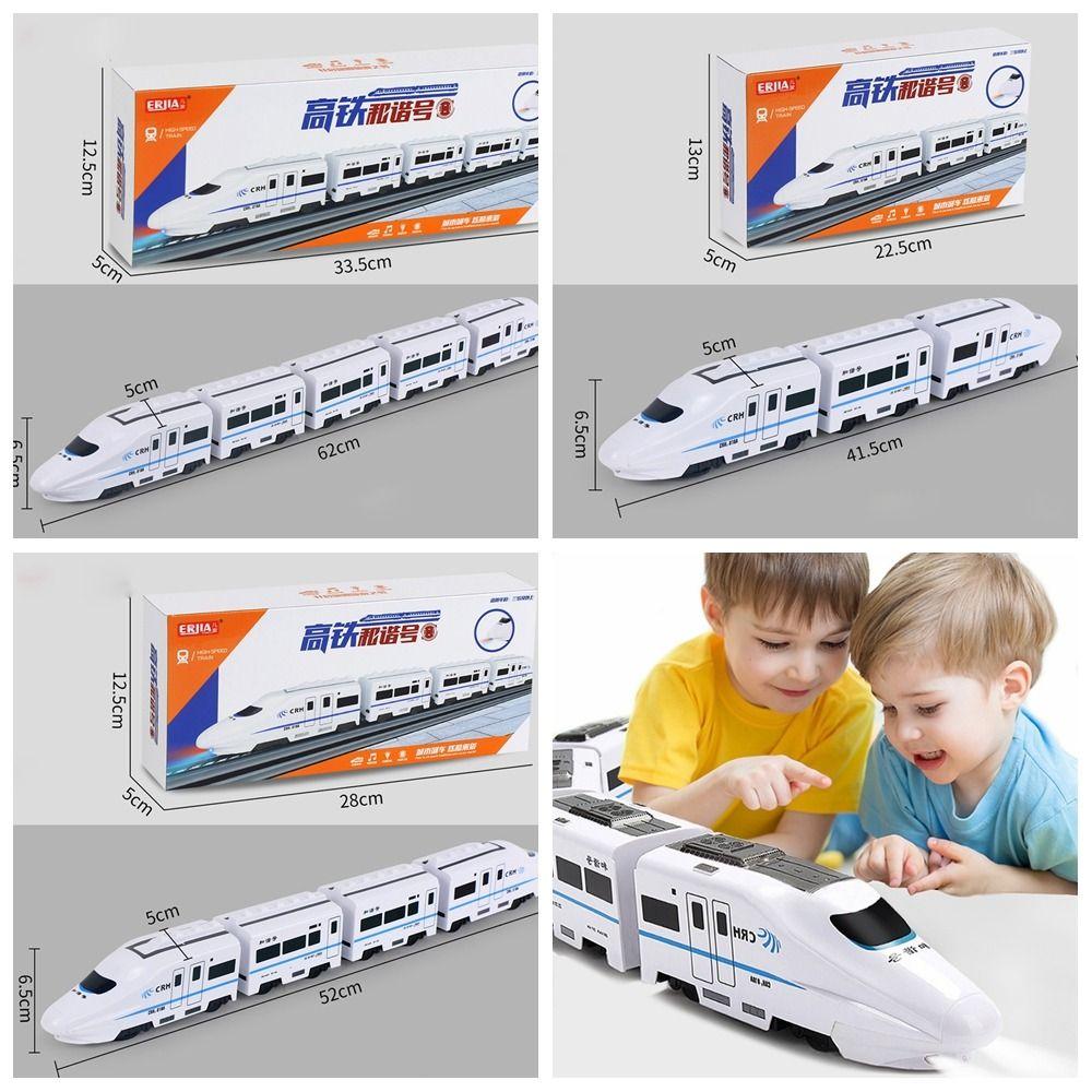 With Sound Light High-speed Railway Train Toys Simulation Harmony Rail-car  Children Gift