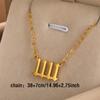 Elegant Angel Number 1111 Pendant Necklace Women Exquisite Gold Color Stainless Steel Waterproof Charm Lucky Jewelry Birthday