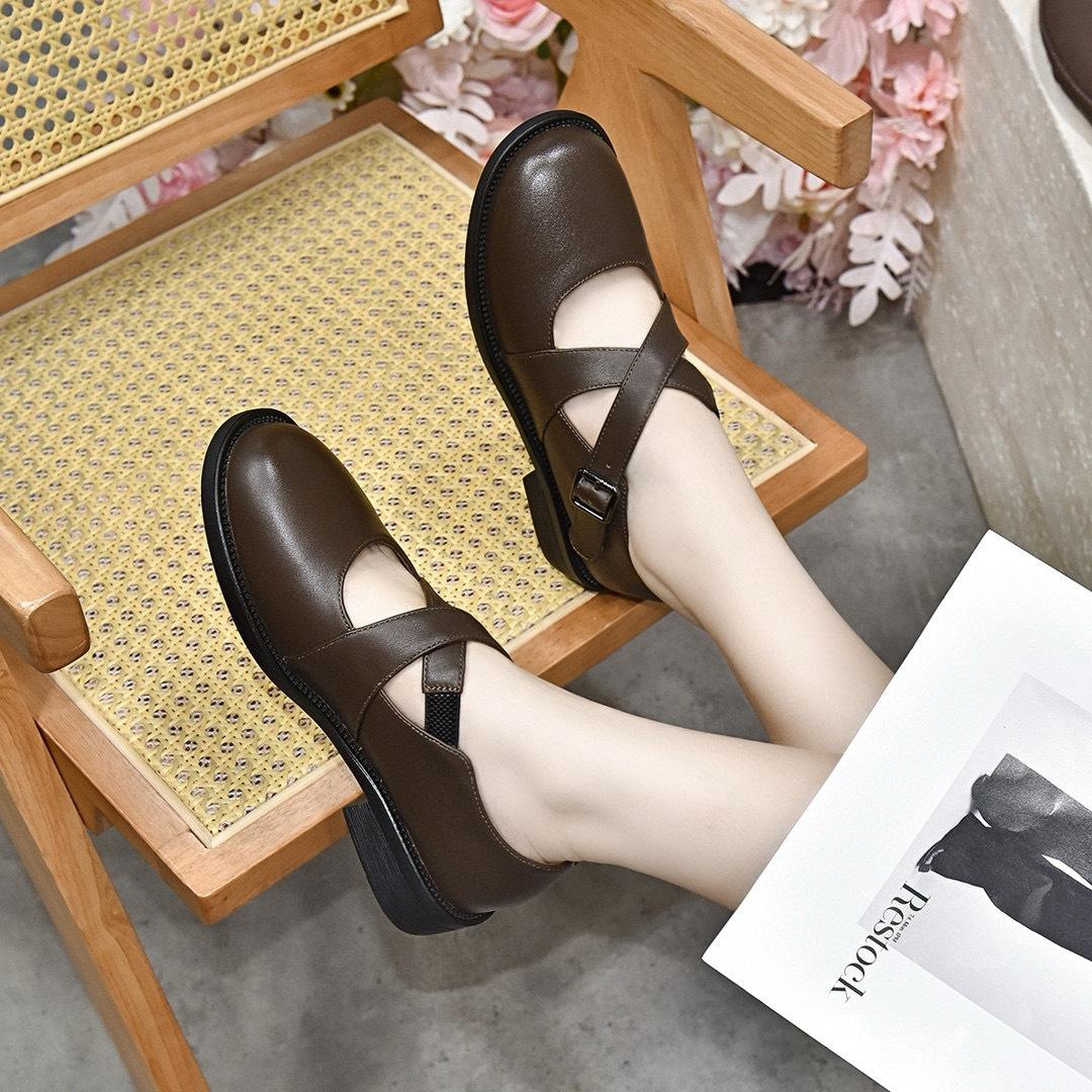 

Туфли на плоской подошве Винтажные туфли Мэри Джейн Балетки Кожаные туфли 40