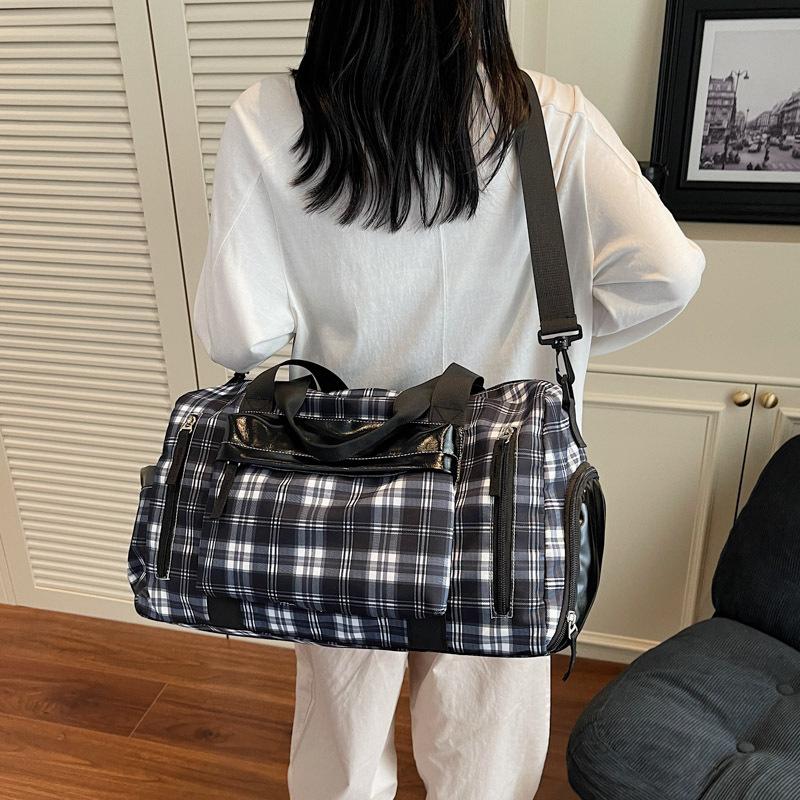 Korean version of the new travel bag, short-distance fitness bag, hand case, trolley case, luggage bag, sports simple casual yoga bag