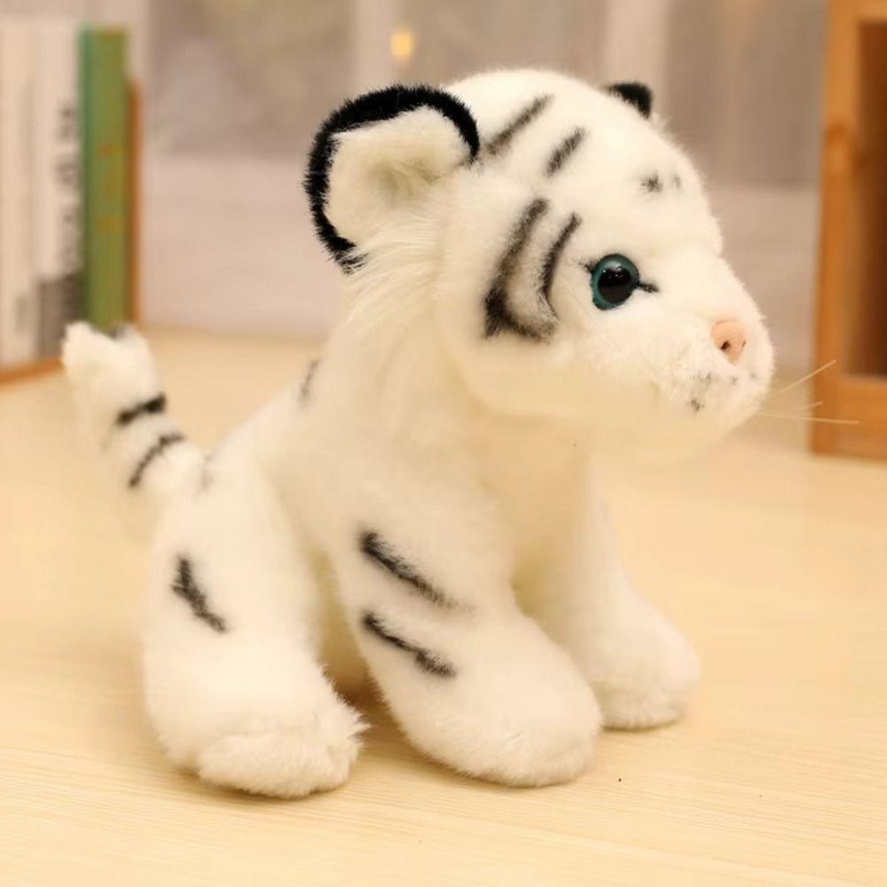 Fluffy Simulation Tiger Plush Toy Collection Forest Tiger Pillow Dolls  Car Decor