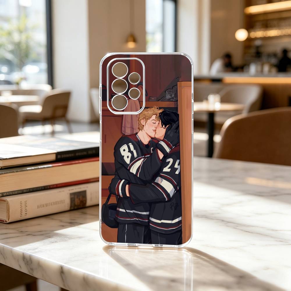 H-heated R-rivalry Cute Phone Case Transparent Silicone Soft For Samsung S25,S24,S21,S22,S23,S30,Ultra,S20,Plus,Fe