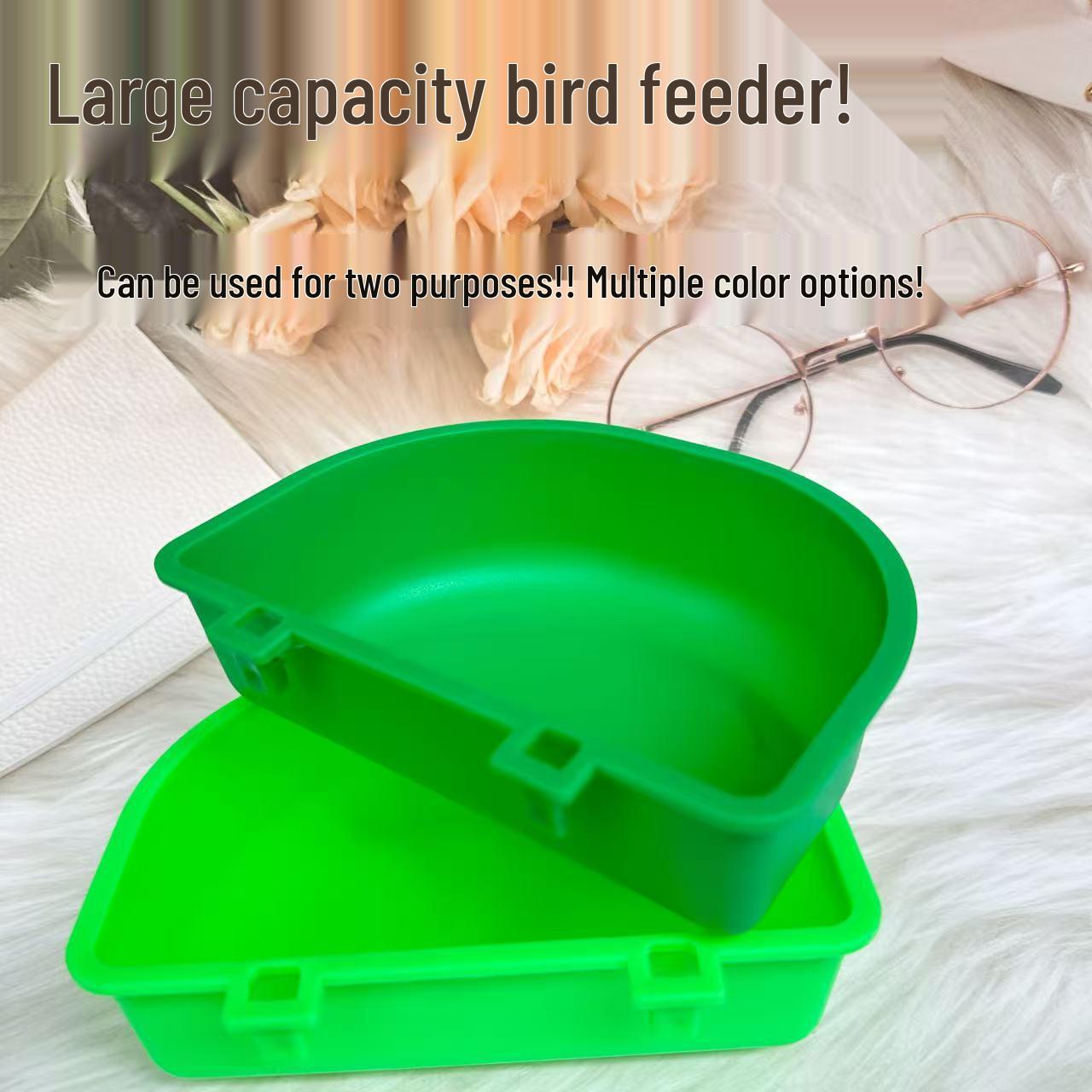 Wall-Mounted Pet Food & Water Bowl for Cages