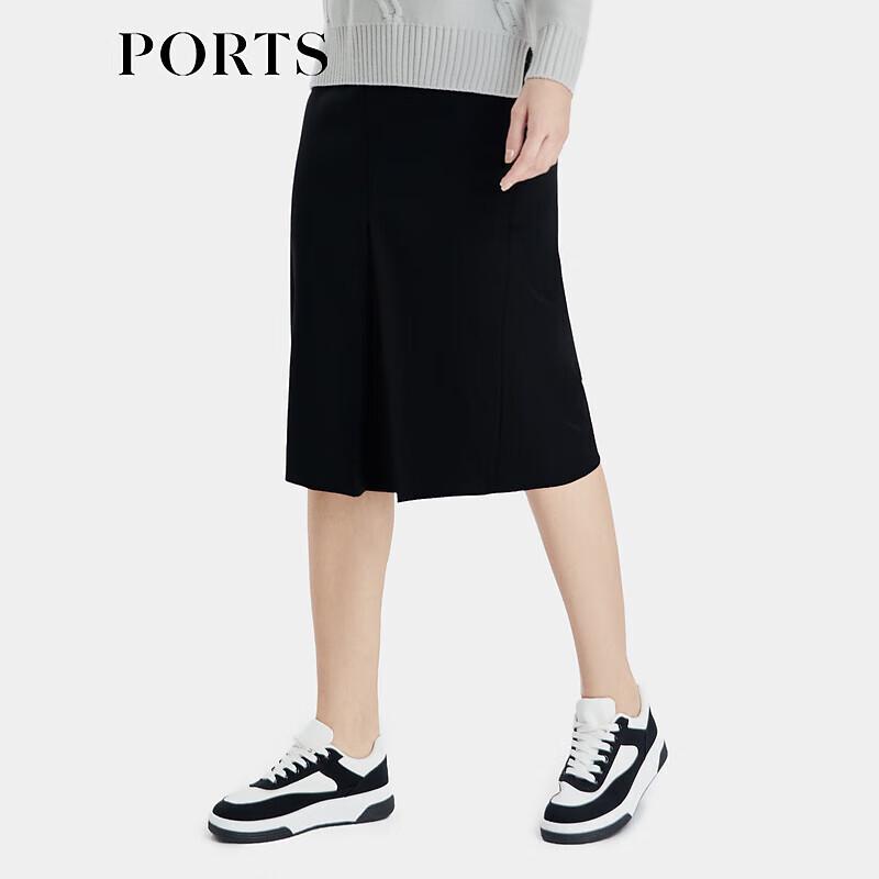 PORTS Women's Sophisticated Contrast Midi Skirt