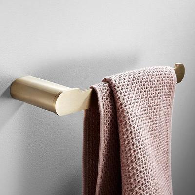Golden Stainless Steel Wall-Mounted Bathroom Towel Ring