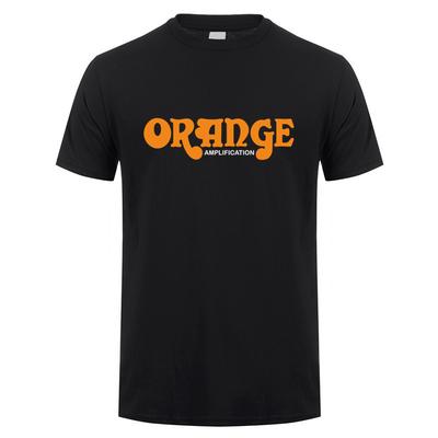 The British Guitar Amps Orange T Shirts Unisex Casual Short Sleeve Mans Cool Cotton Orange AMP Tshirt