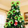 4 Pieces Christmas Tree Toppers, 17 Inch Christmas Tree Decorations, Green Christmas Ornaments