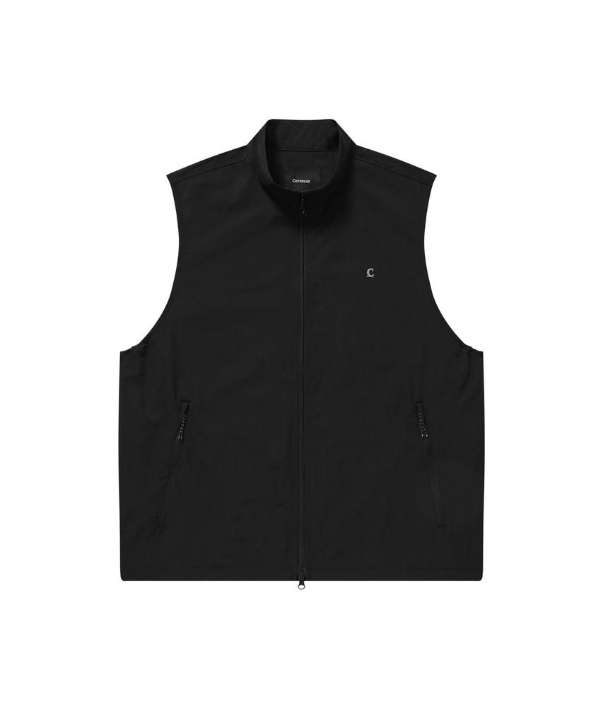 COVERNAT Nylon Track Vest Black