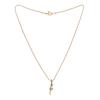 Estele 24k Gold Plated Austrian Crystal Pendant Necklace Set with Chain for Women/Girls