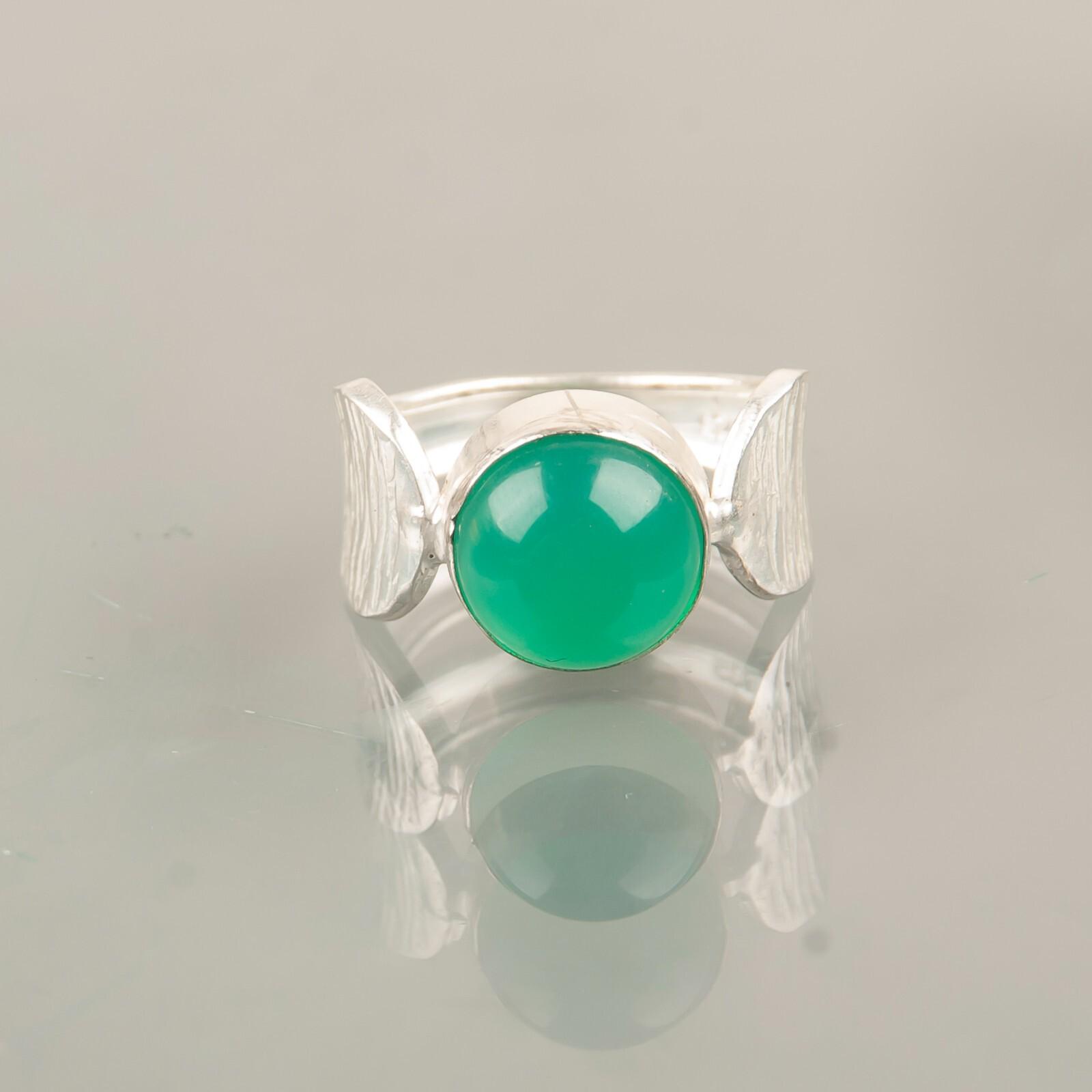 

Натуральный зеленый оникс кабошон драгоценный камень ручной работы 925 стерлинговое серебро ювелирное кольцо для нее RR-1-19 13