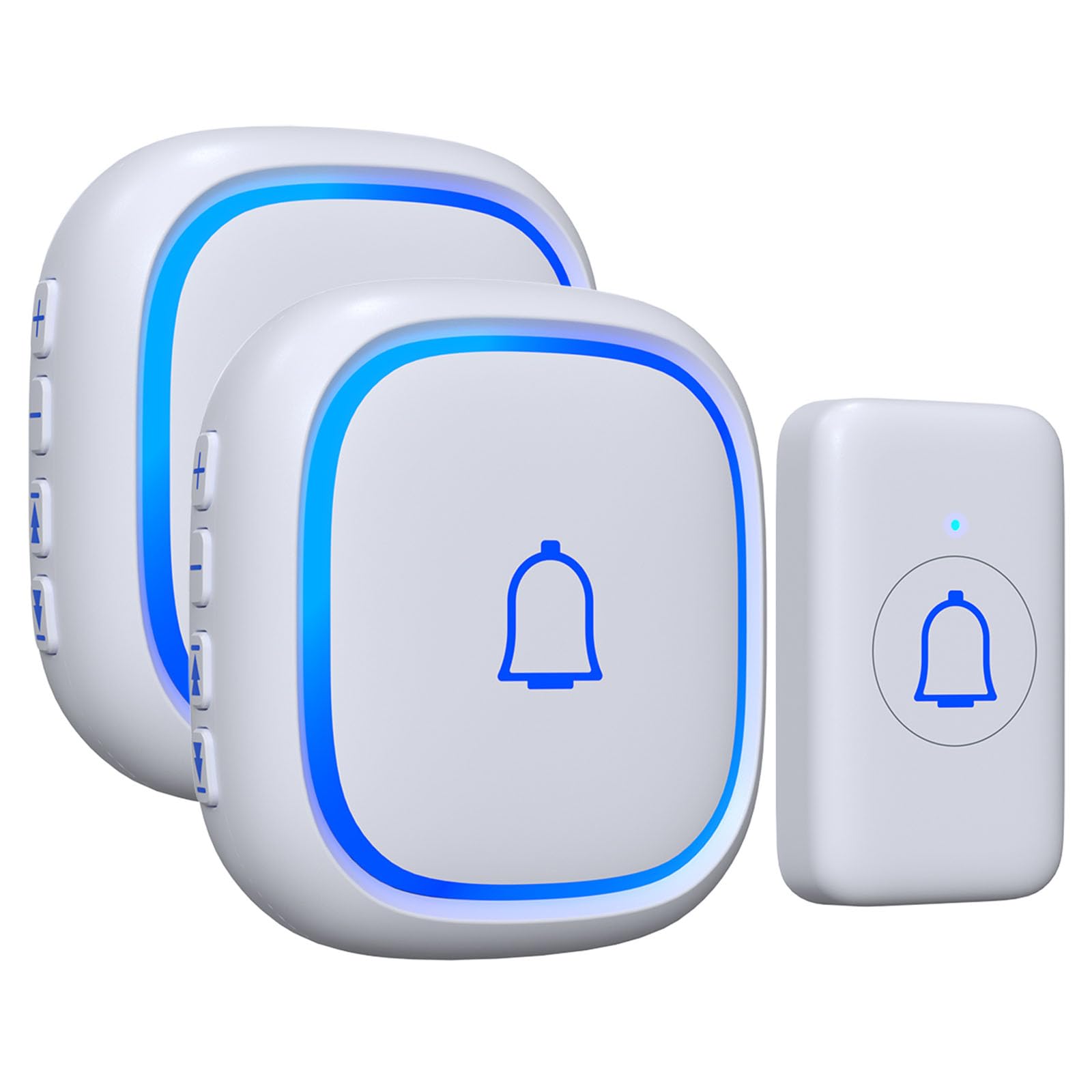 

SleeZOO Wireless IP66 Waterproof and Transmitter and Wireless No Installation Light Loud Can Be Heard 300M Wireless Sound and Light Memory Blue 7 белый