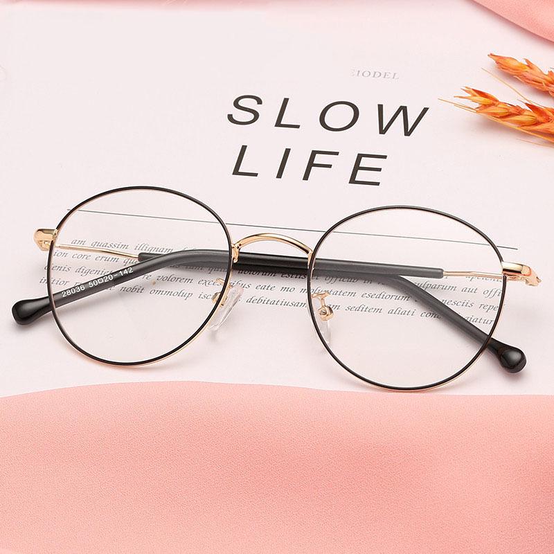 Frameless transparent flat mirror radiation protection Blu-ray glasses retro girls no degree Frameless transparent flat mirror radiation protection Blu-ray glasses retro girls no degree