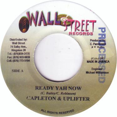 7inch Record CAPLETON & UPLIFTER / LUCAN I & JAH - Ready Yah Now / War NONE Wallstreet Reco 2001 Jamaica Reggae, Ska & Dub Used