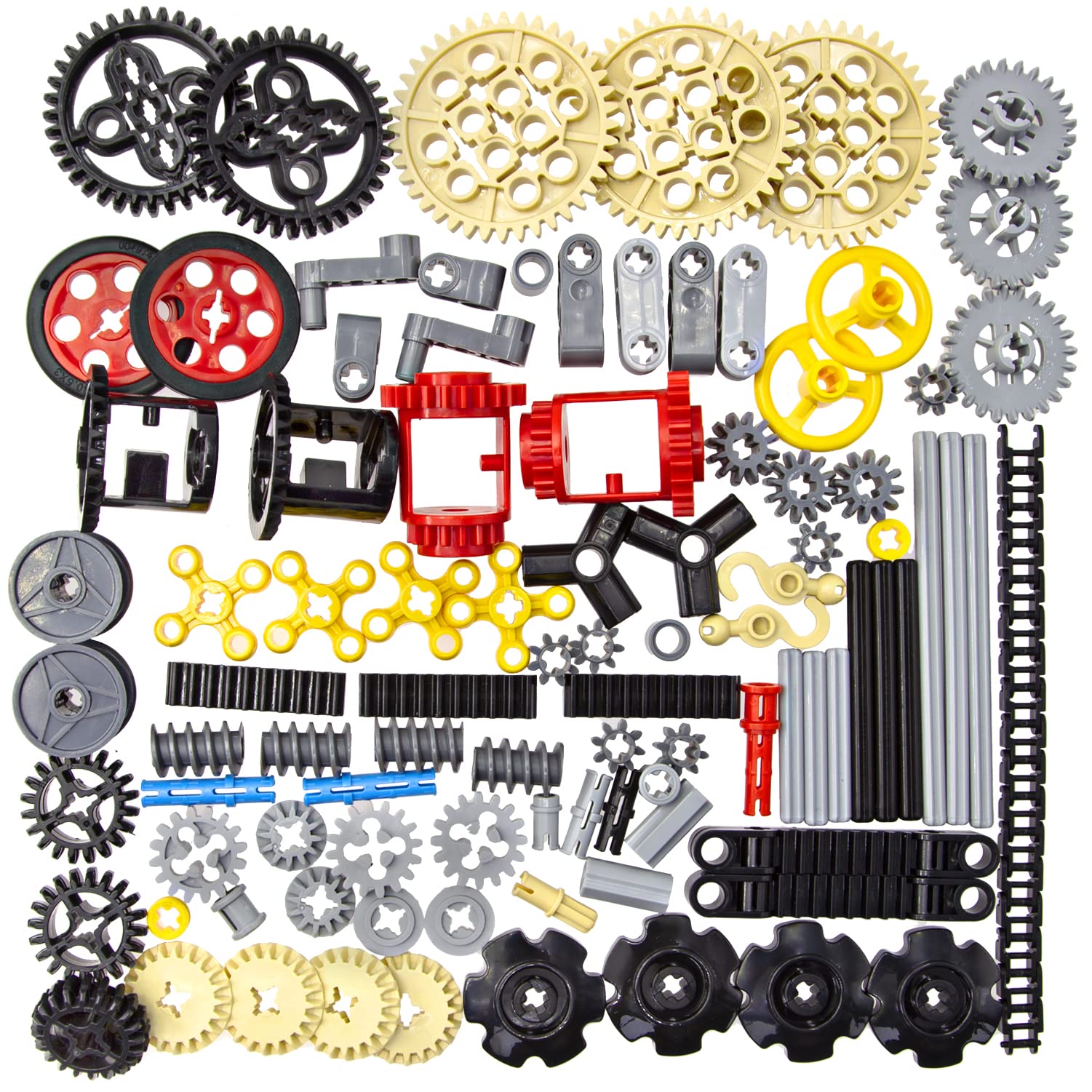 

TEESE 116 шт. Детали Technic Совместимые с шестернями Technic, осями, штифтами, колесами, амортизаторами, дифференциалом, гусеницами для проектов Technic - Lego, - - -