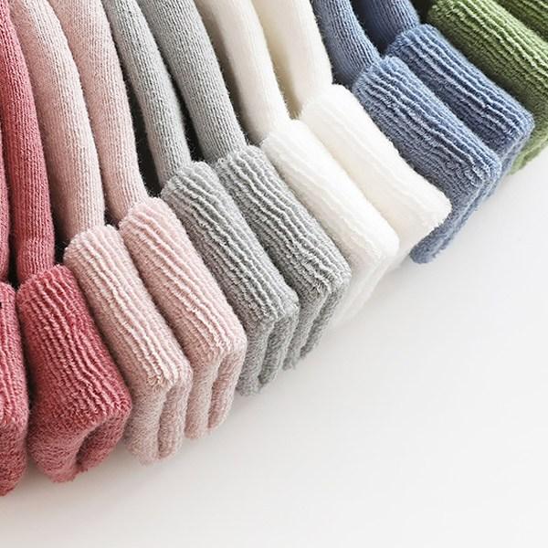 Mom's Care Basic Color Silné novorozenecké ponožky 4 páry, korejské kojenecké výrobky