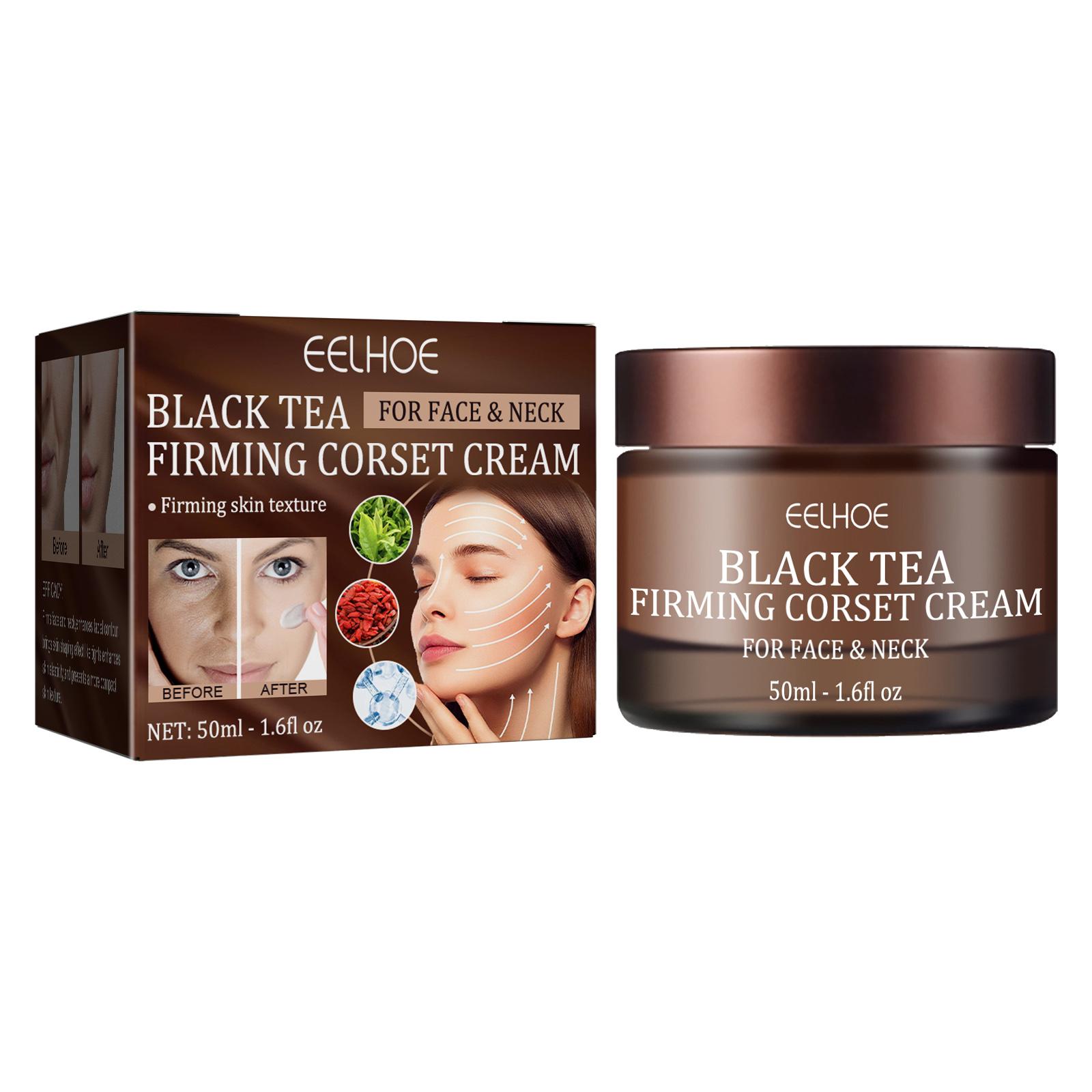 

EELHOE Black Tea Firming & Lifting Face Cream 50ml: Reduces wrinkles, firms skin, hydrates and moisturizes, minimizes pores, anti-wrinkle face cream.