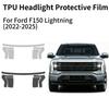 För Ford F-150 Lightning -2025 F150 Förskuren PPF Bilstrålkastarskyddsfilm Klar TPU Anti-repa Klistermärke Tillbehör