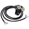 25mm Motorcycle Handlebar Switch Self-return Motentary Button Blue LED Indicator