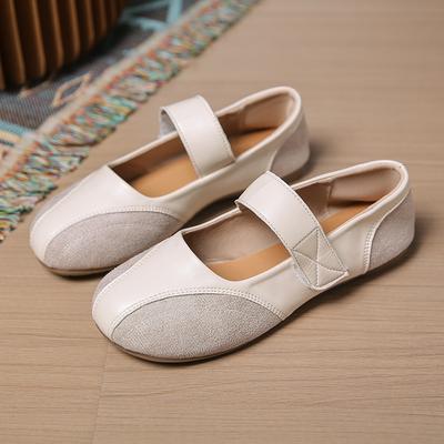 Women's Flats 2024 New Fashion Round Toe Women's Mary Jane Shoes Outdoor Casual Comfortable Loafers Women's Trendy Sneakers