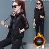 3 Piece Set Women Suit Tracksuit Winter Hoodies+Vest+Pants Track Suit Plus Velvet Warm Sporting Suits Female Clothes 8110924