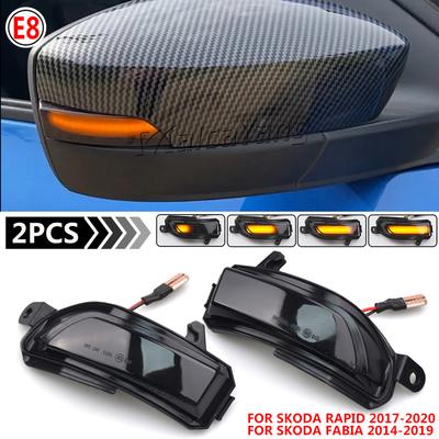 For Skoda Fabia 2014- Rapid 2017 2018 Dynamic Turn Signal Light Flasher Flowing Water Blinker Flashing Light