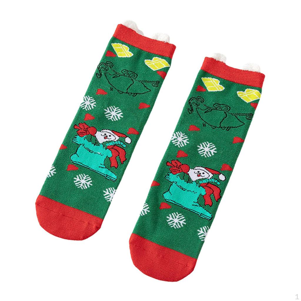 Meias de Natal para mulheres, meias engraçadas para feriados, decoração de Natal, presentes