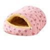 Cat Tunnel Bed Warm Plush Semi-Enclosed Cat Cave Bed Washable Cozy Cats Tent Calming Bed for Indoor Cats Small Dogs Puppies