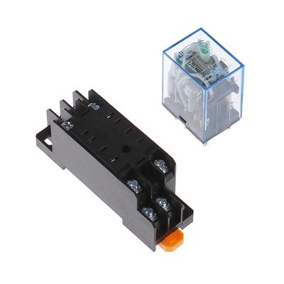 Ac220V 12Vdc 24Vdc 24Vac 5A 8Pin Coil Power My2N-J Relay Hh52P With Socket Base