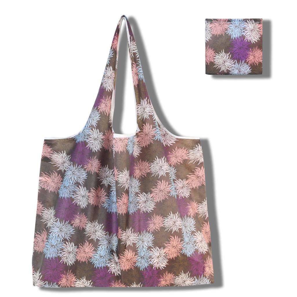Eco-Friendly Large Capacity Foldable Tote Bag - Creative, Portable, Printed, and In Stock