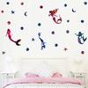 Cute Starry Sky Mermaid Wall Stickers DIY Creative Room Decoration Children Room Decal Kids Favorite 