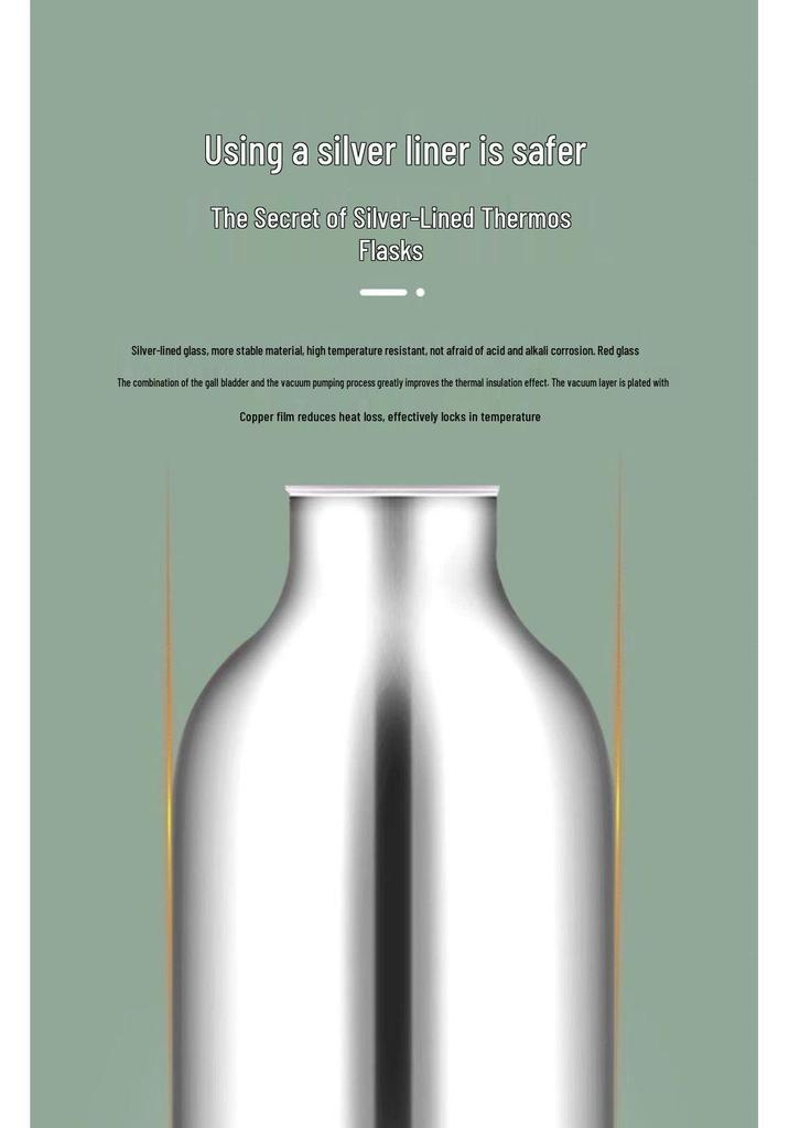 Smart Press-Type Insulated Thermos Flask for Dorms and Homes - Ideal for Hot Water, Tea, and Boiling Water