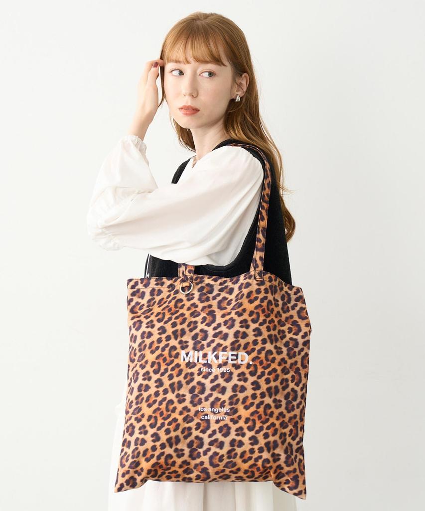 Leopard Flat Tote LEOPARD FLAT TOTE 103244053003 BEIGE ONE SIZE