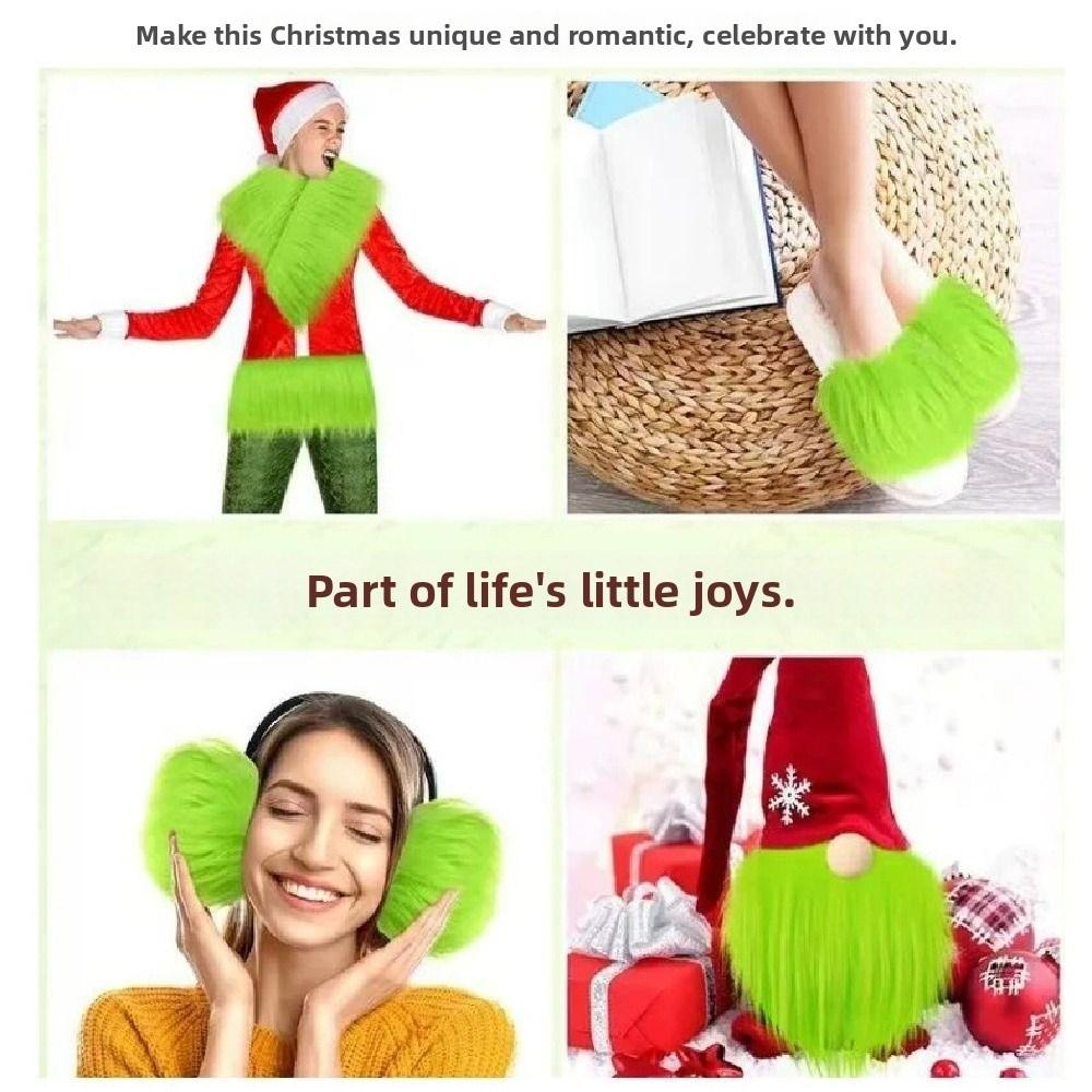 Nadýchaná plyšová lemovací látka DIY dekorace na vánoční stromek stuha vánoční party rekvizity halloweenský kostým