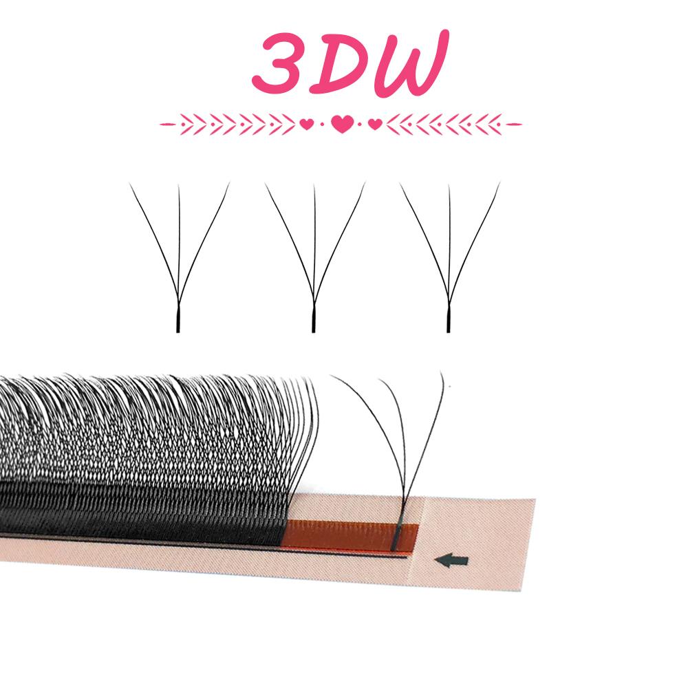 Goddess 3D 4D 5D 6D Premade Fans Eyelash Extension W Style Faux Mink Natural Soft Bloom Lash Automatic Flowering Volume Eyelash