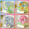Metal Hollow Bookmark Floral Design Reading Page Marker For Students Teacher Gift Graduation Stationery Refrigerator Magnet Deco