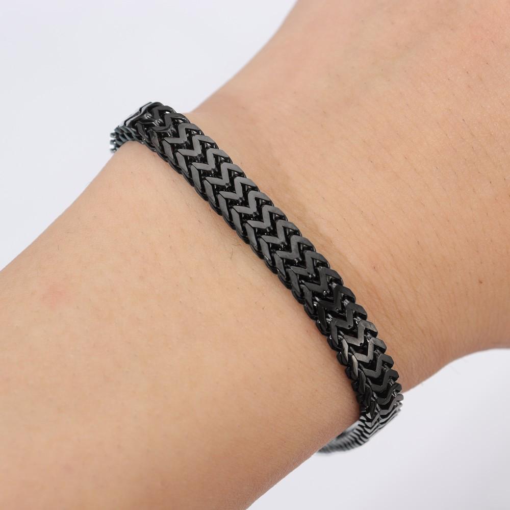 New Trendy Cuban Chain Bracelet for Men Hip-Hop Metal Bracelets Buckle Chains Bracelet Gifts Accessories Jewelry 2024 Jewelry