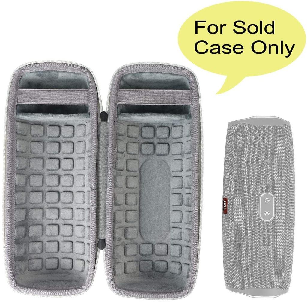 co2crea Hard Travel Case for JBL Charge 4/Charge 5 Waterproof Bluetooth Speaker (Ash)